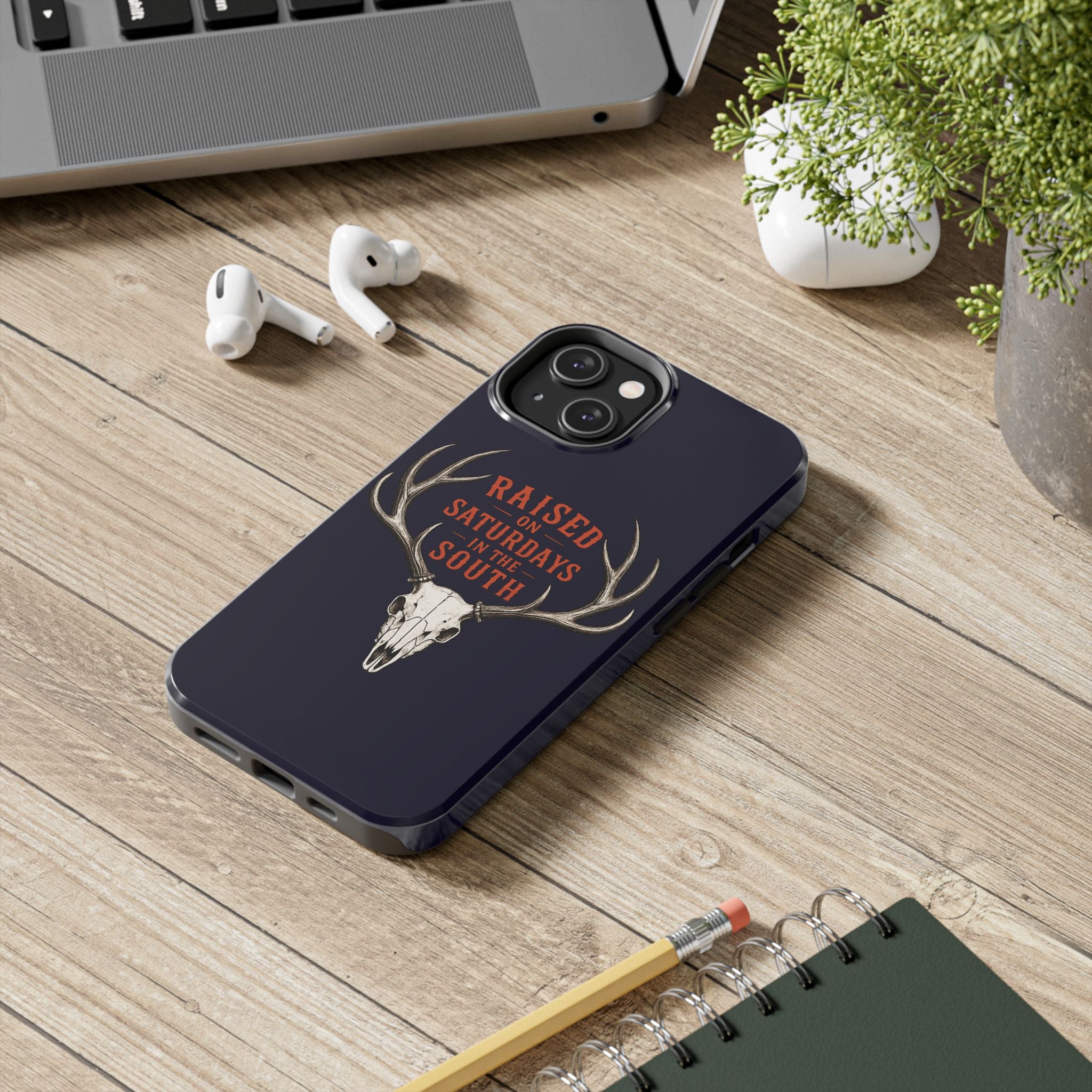 The Spreads Runs Deep In The Woods Phone Case-(blue)