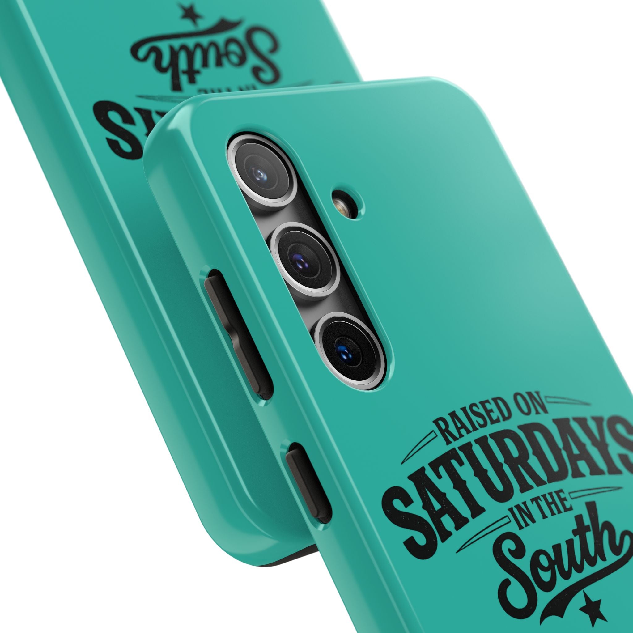 Raised On Saturdays In The South Phone Case-(blue)