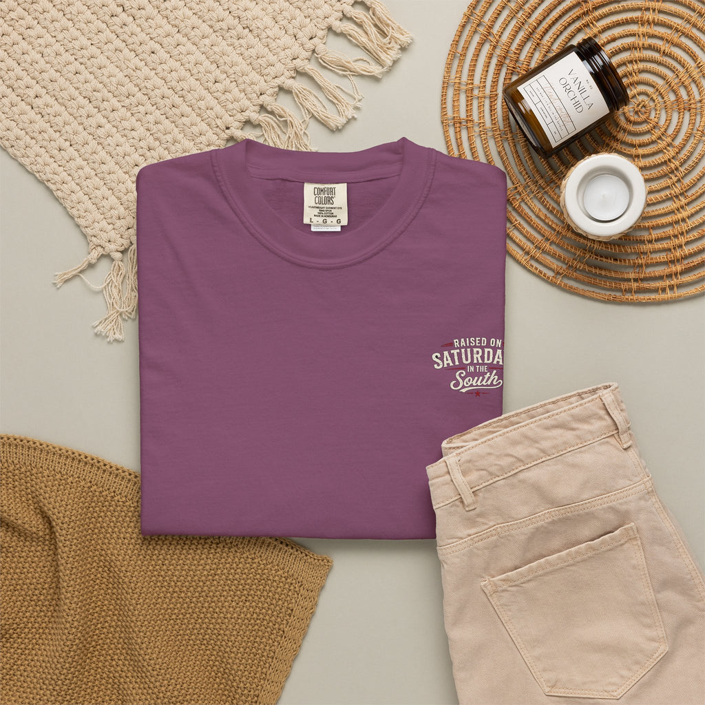 Raised On Saturdays In The South T-Shirt — Relaxing Saturday Morning In The Mountains