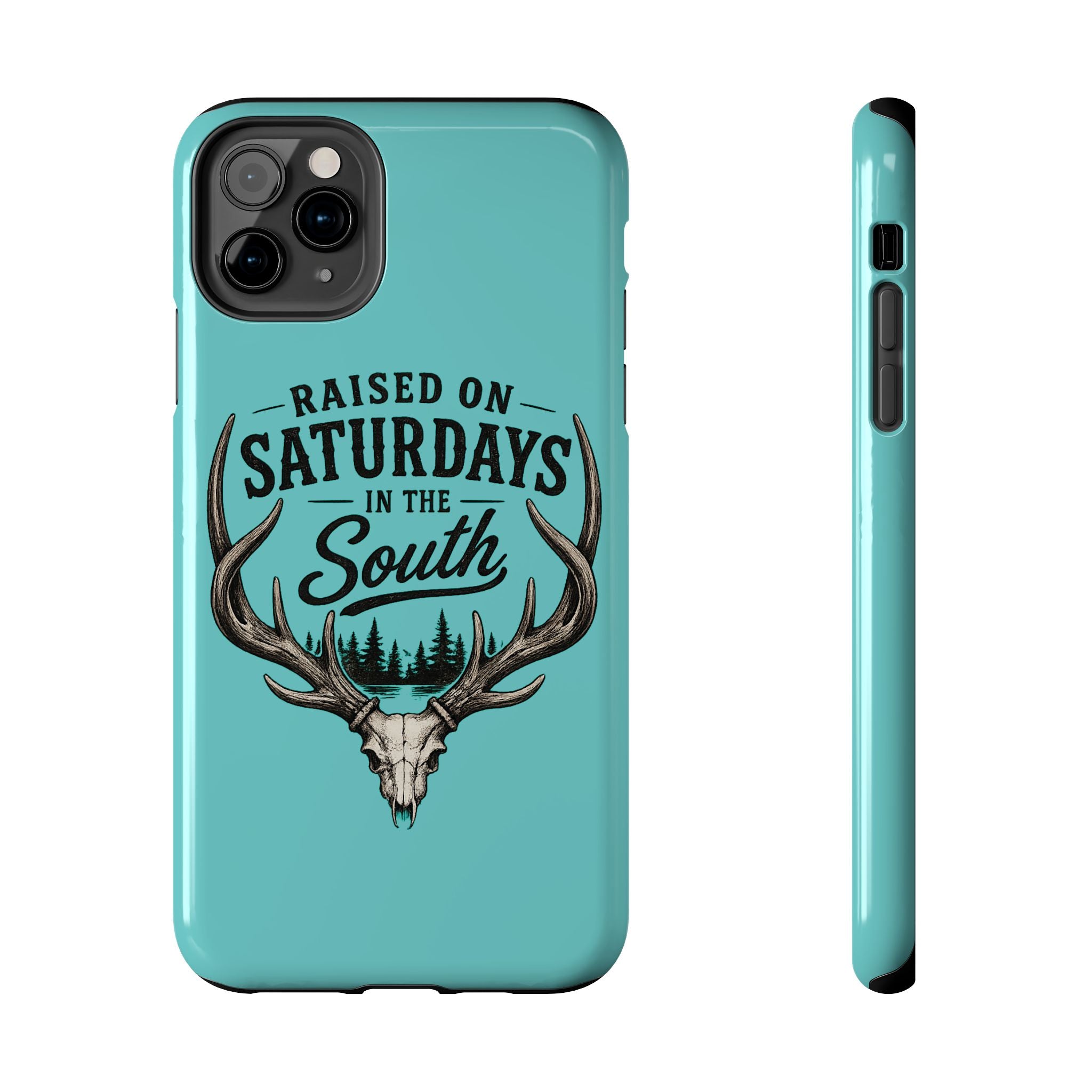 The Spreads Runs Deep In The Woods Phone Case-(blue)