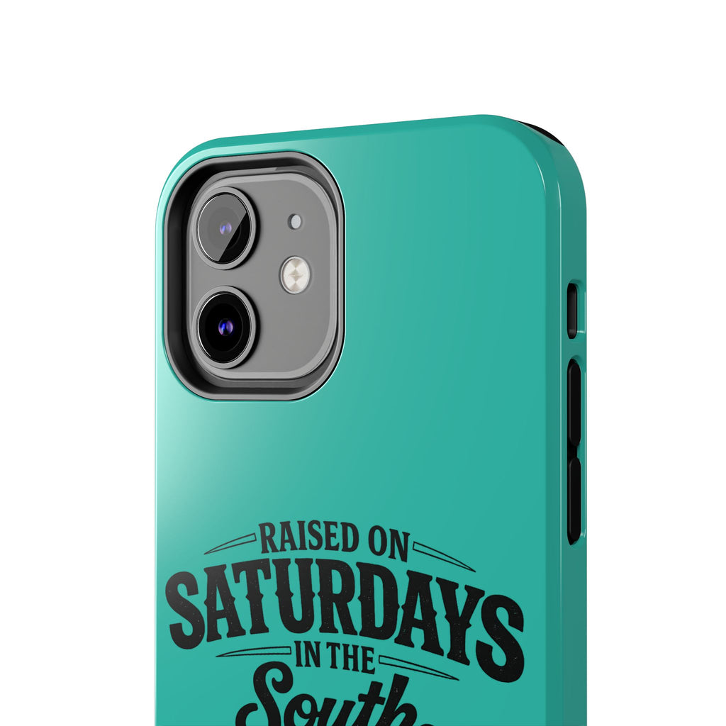 Raised On Saturdays In The South Phone Case-(blue)