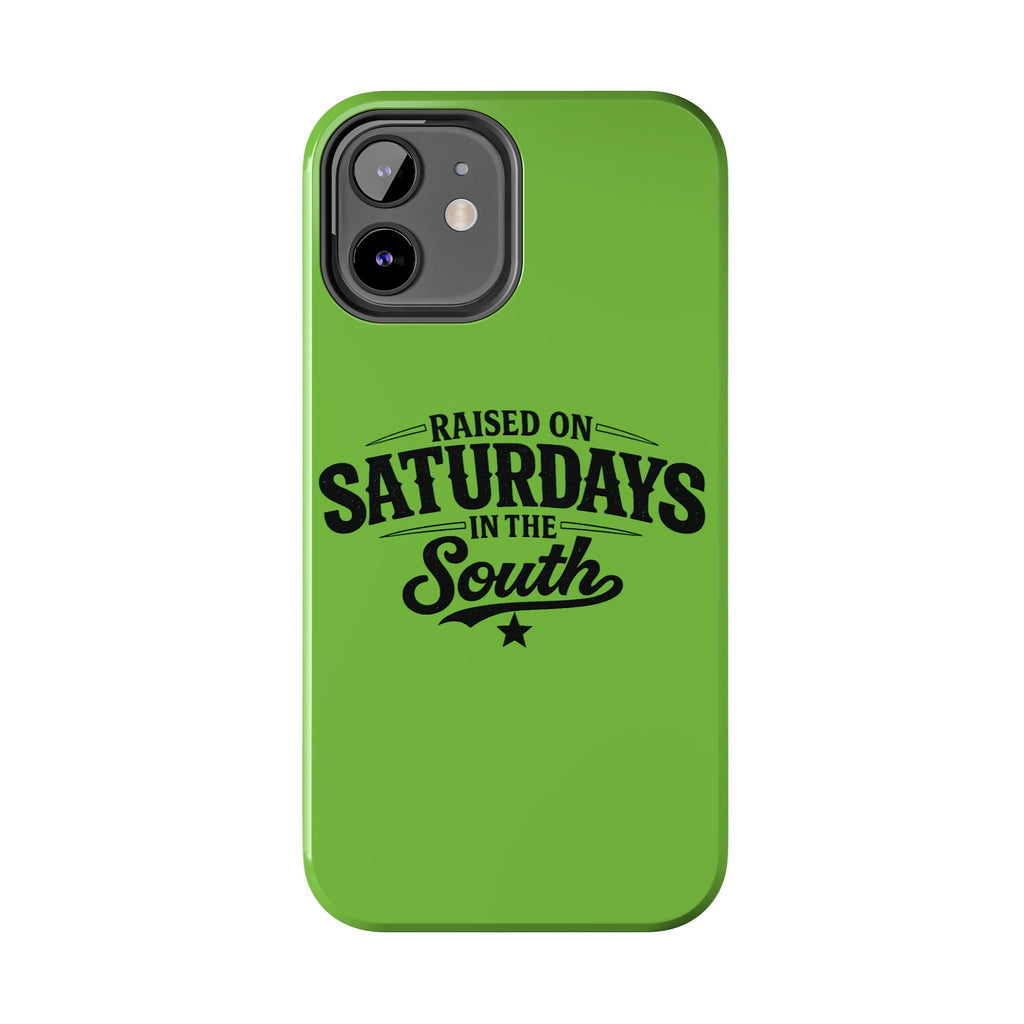 Raised On Saturdays In The South Phone Case-(green)