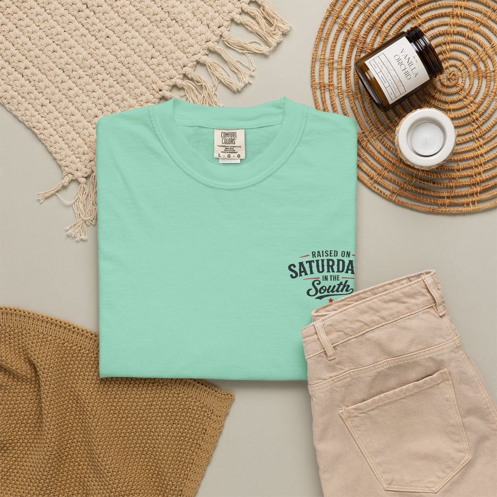 Raised On Saturdays In The South T-Shirt Boy Dad-"Daddy's Home"