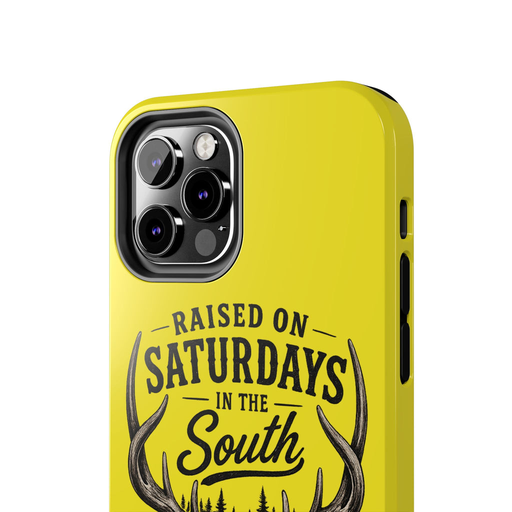 Raised On Saturdays In The South Phone Case-Spread Runs Deep In The Woods-(yellow)