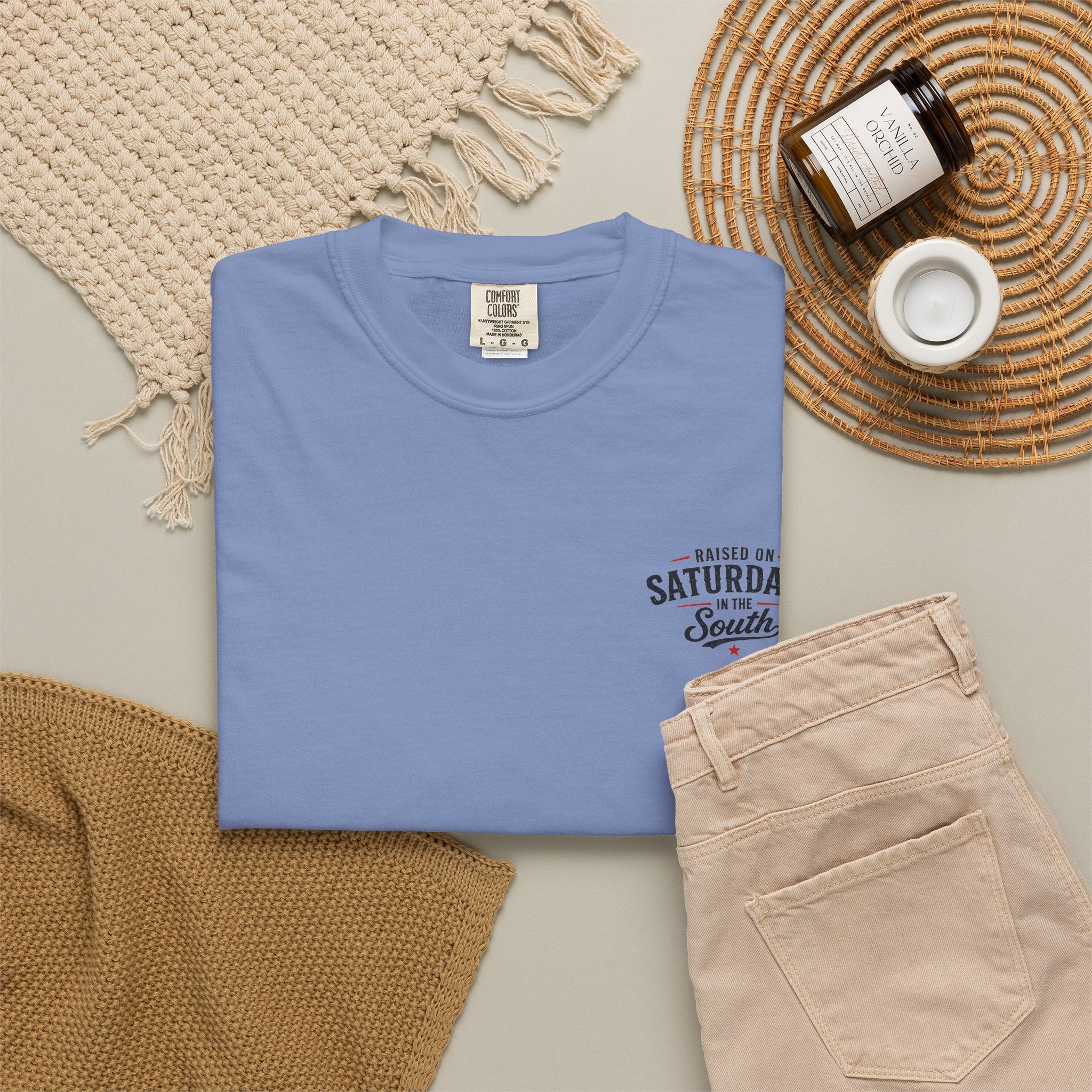 Raised On Saturdays In The South T‑Shirt — Good Riding Buddies Men's