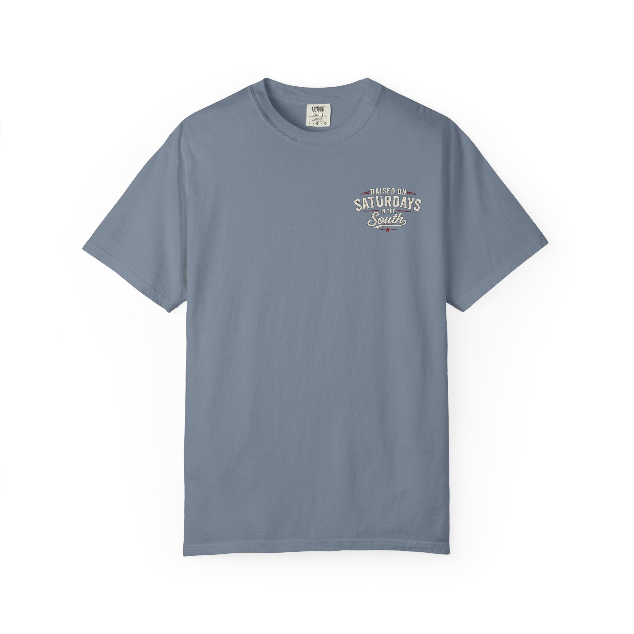 Raised On Saturdays In The South T-Shirt- Mud Park Saturdays