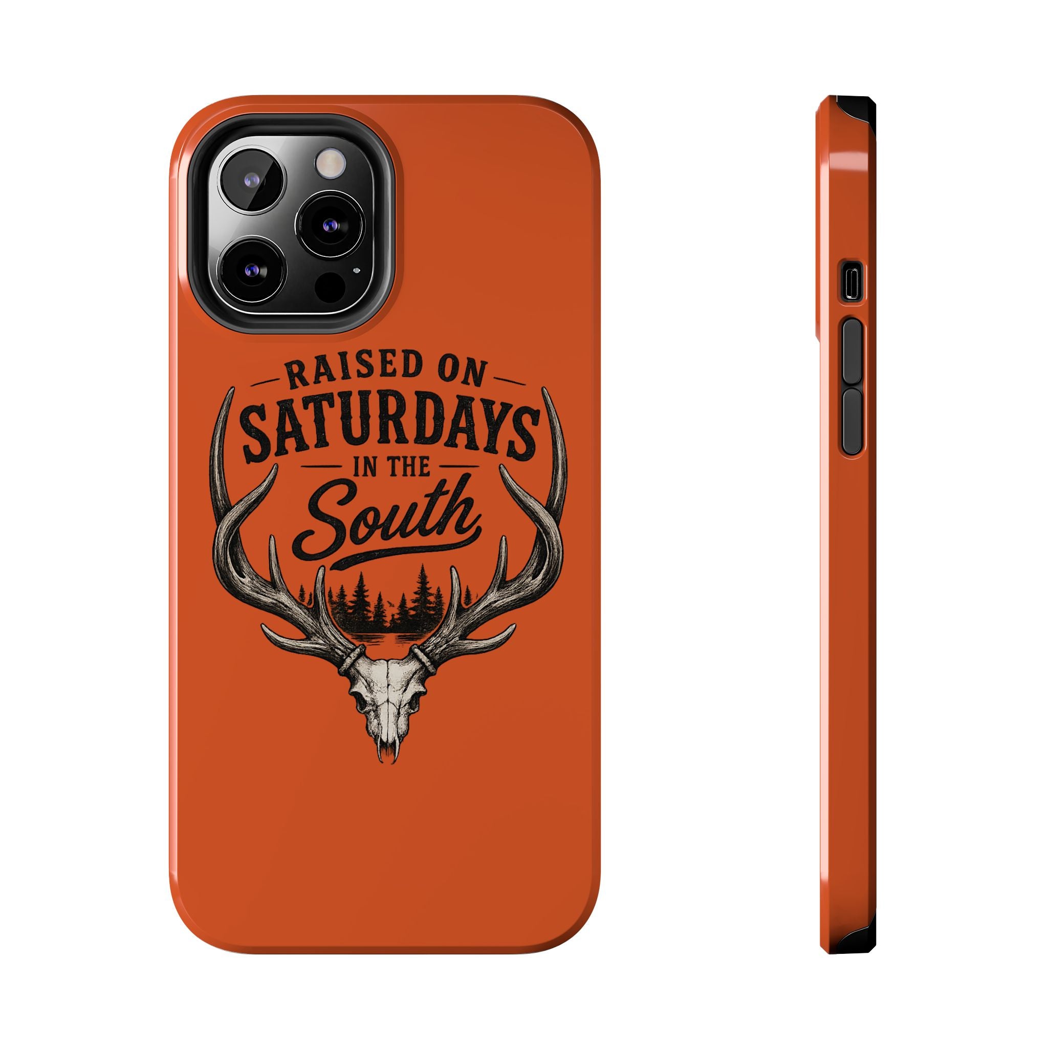 Raised On Saturdays In The South Phone Case-Spread Runs Deep In The Woods-(orange)
