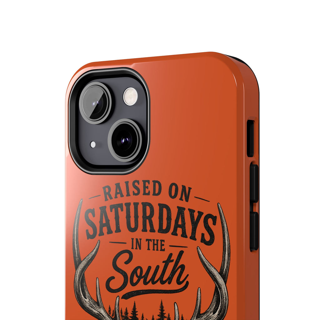 Raised On Saturdays In The South Phone Case-Spread Runs Deep In The Woods-(orange)