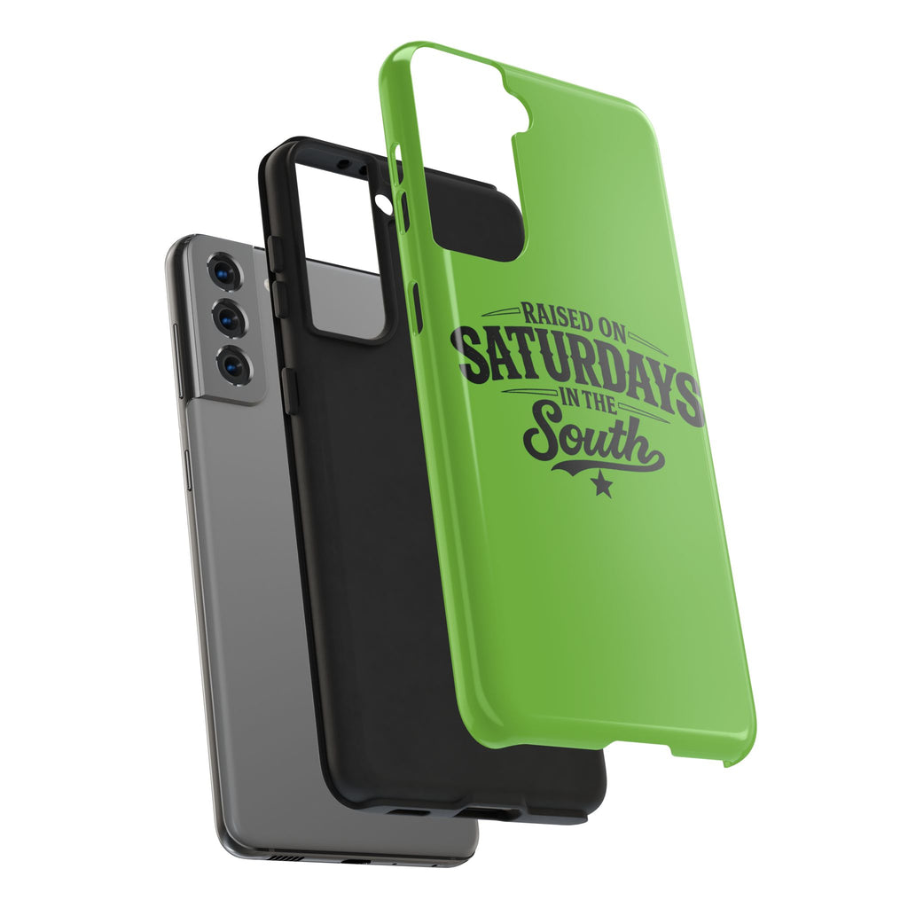 Raised On Saturdays In The South Phone Case-(green)