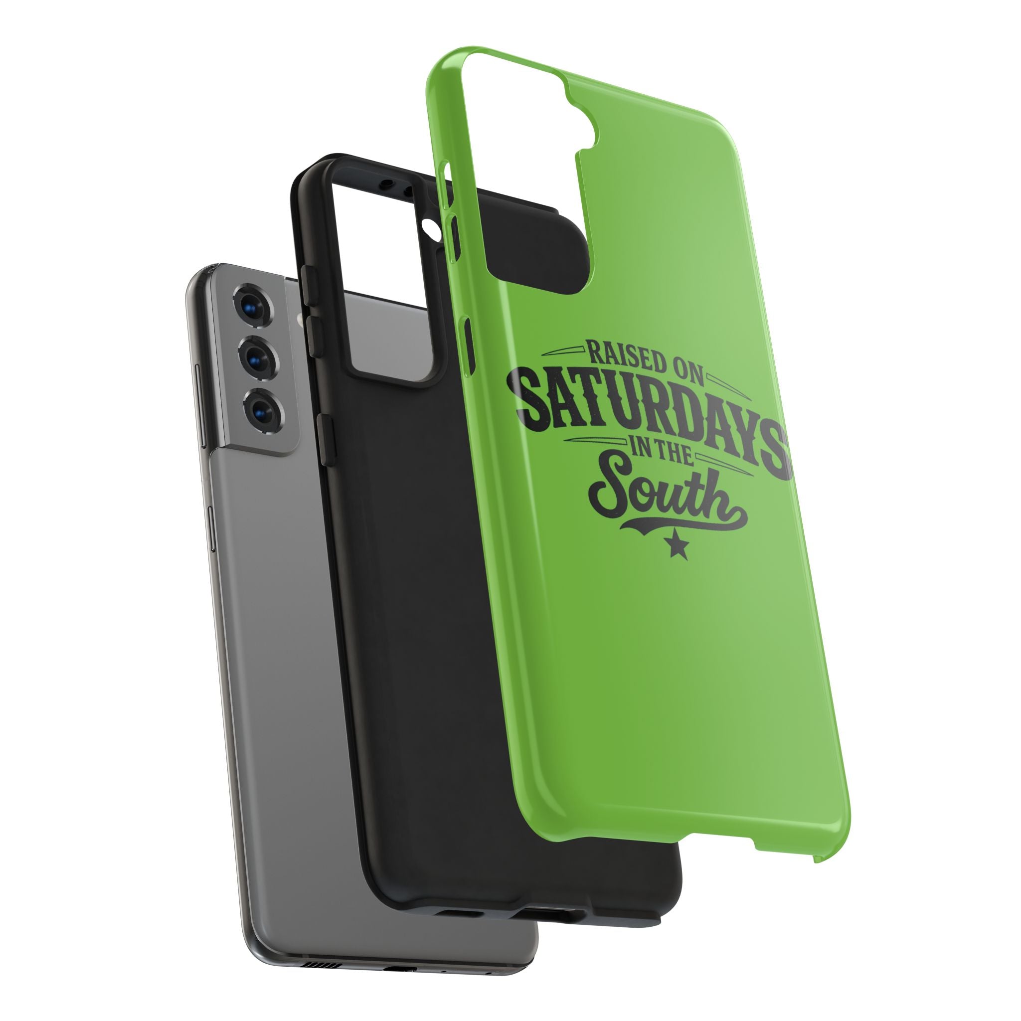 Raised On Saturdays In The South Phone Case-(green)