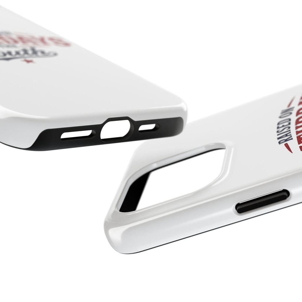 Raised On Saturdays In The South Phone Case- (white)