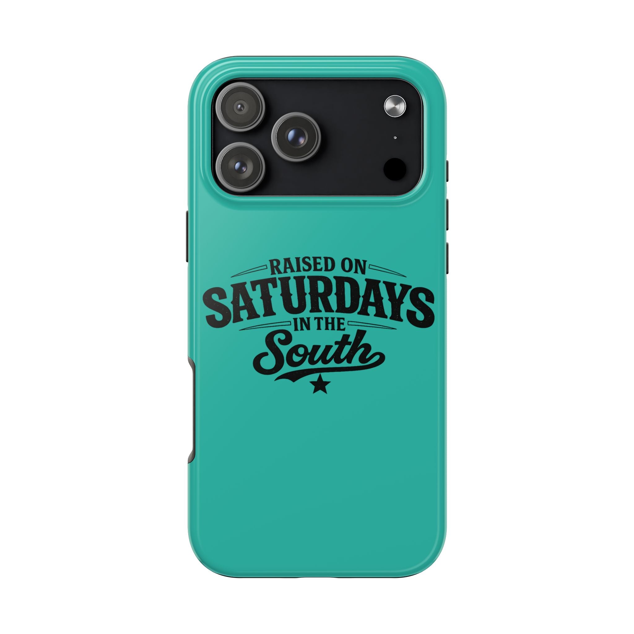 Raised On Saturdays In The South Phone Case-(blue)