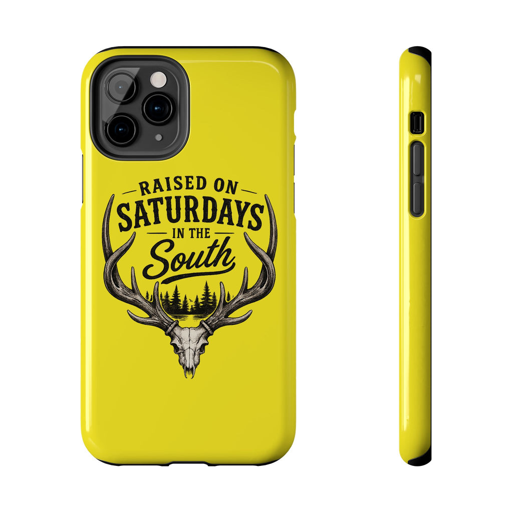 Raised On Saturdays In The South Phone Case-Spread Runs Deep In The Woods-(yellow)