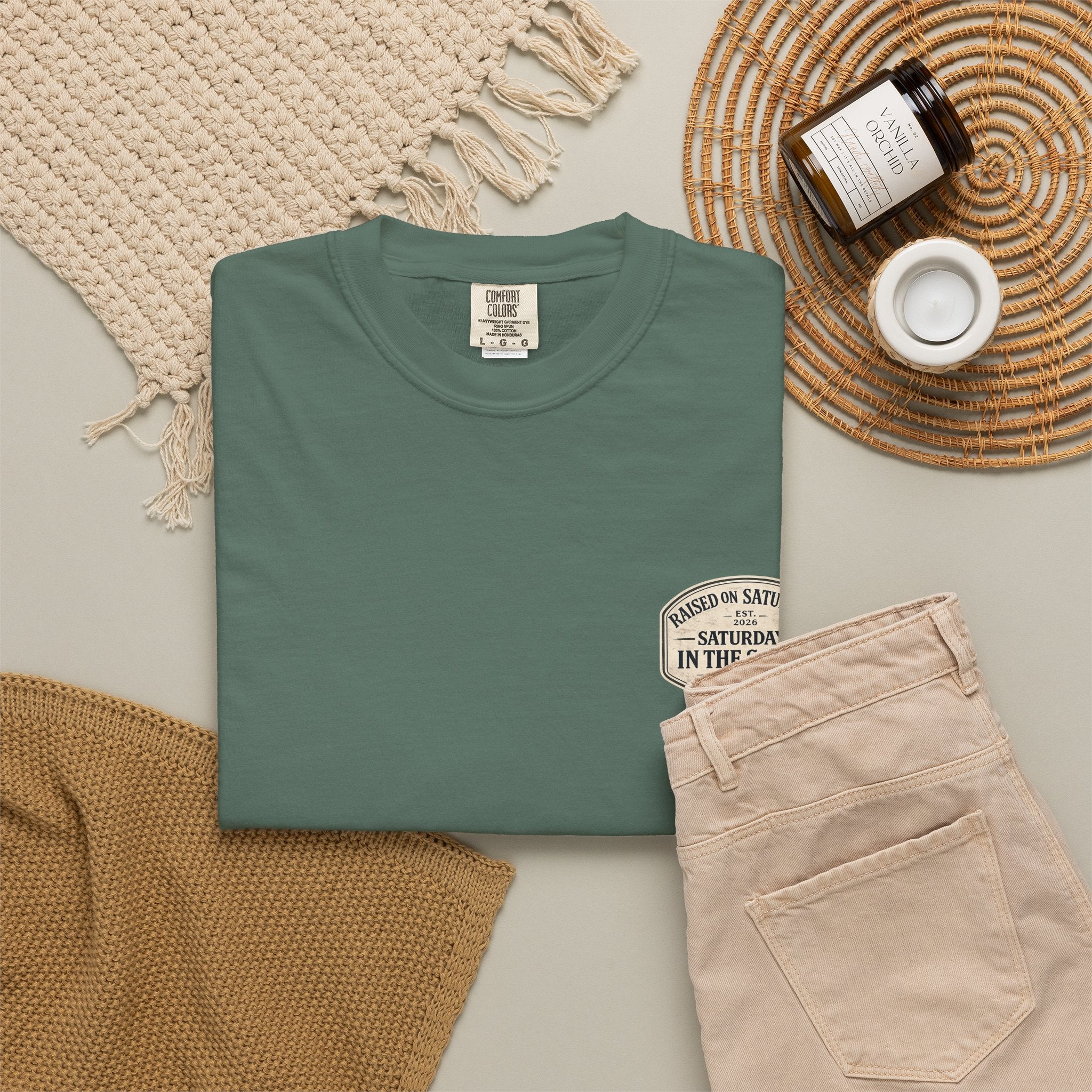 Raised On Saturdays In The South Classic T-Shirt- Fishin Season