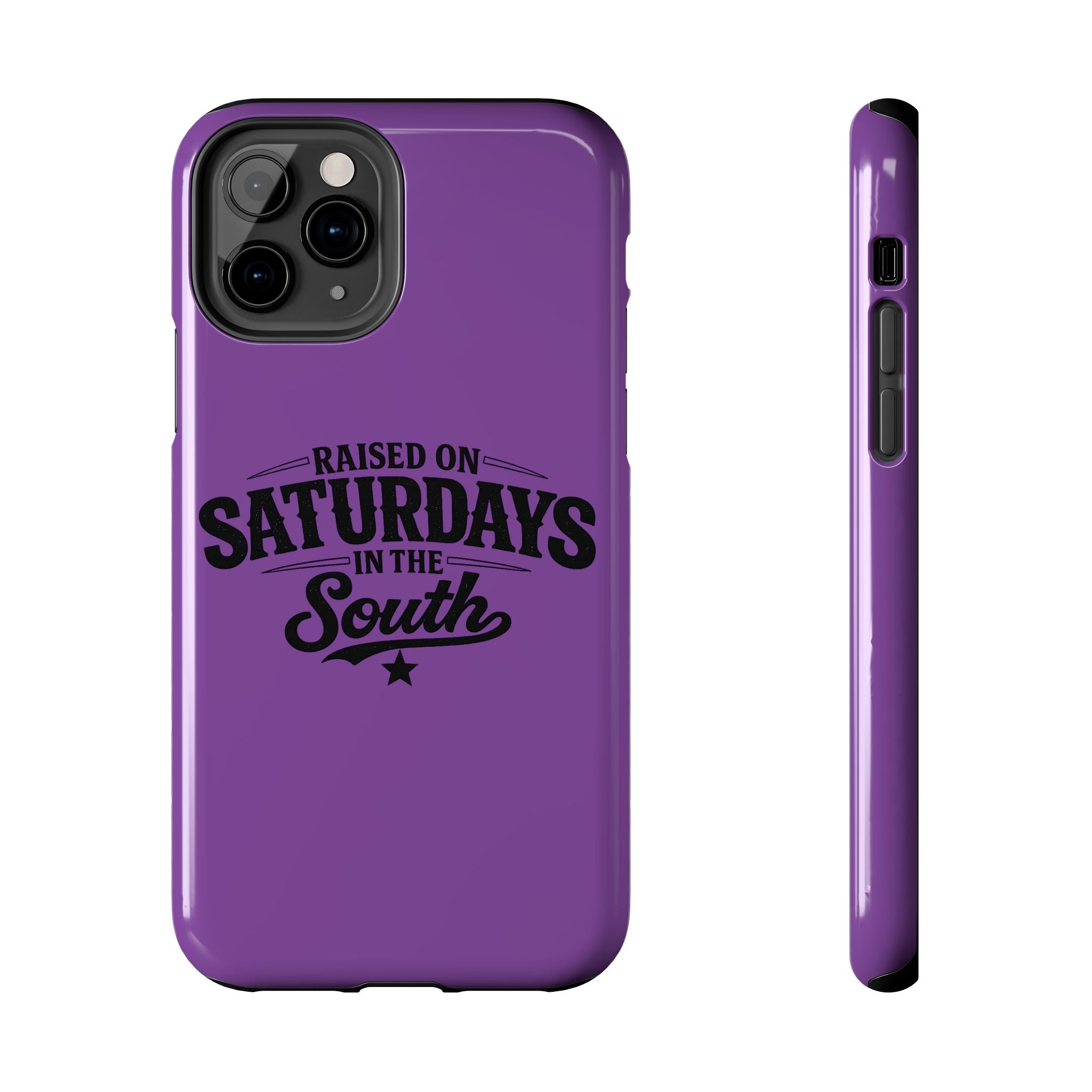 Raised On Saturdays In The South Phone Case-(purple)