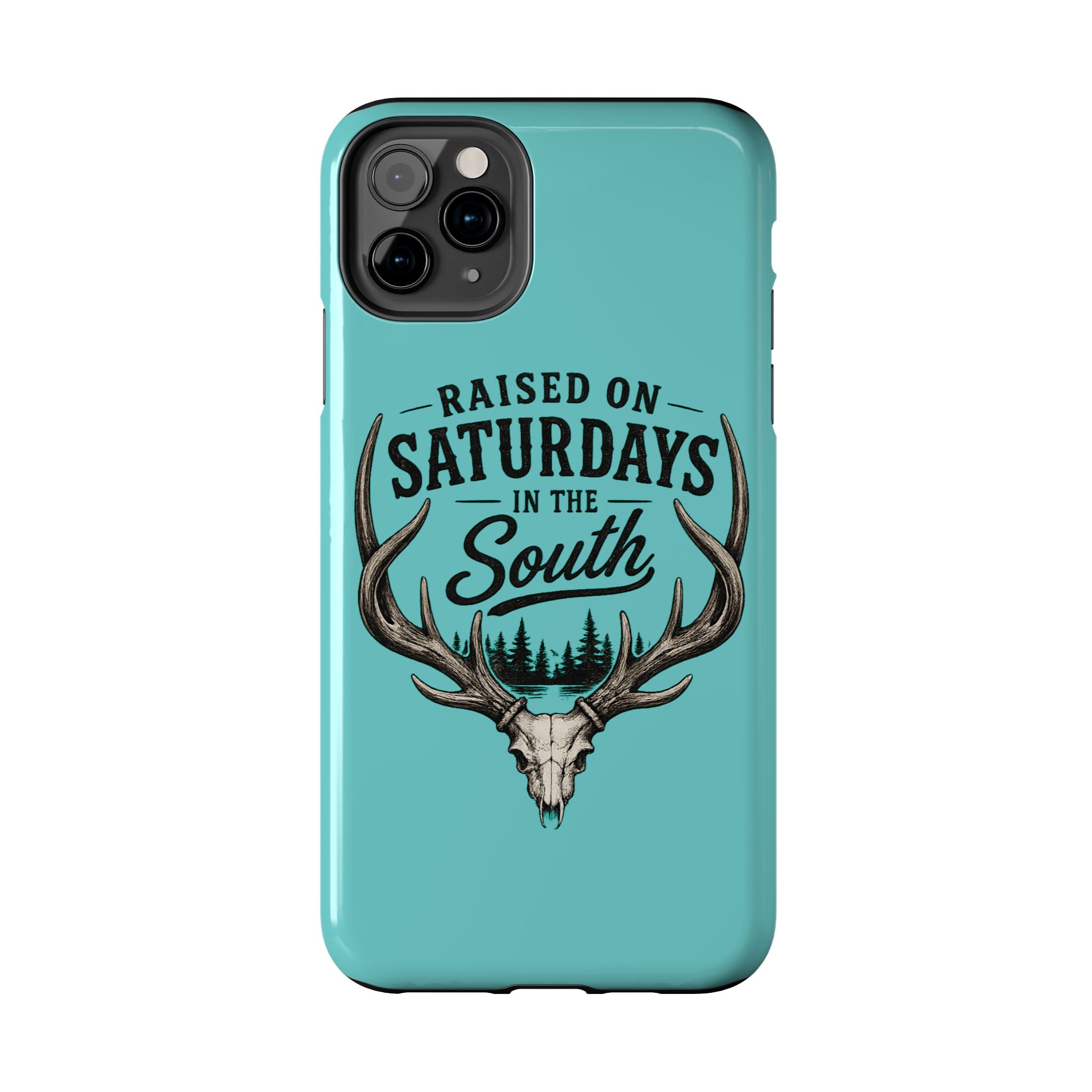 The Spreads Runs Deep In The Woods Phone Case-(blue)