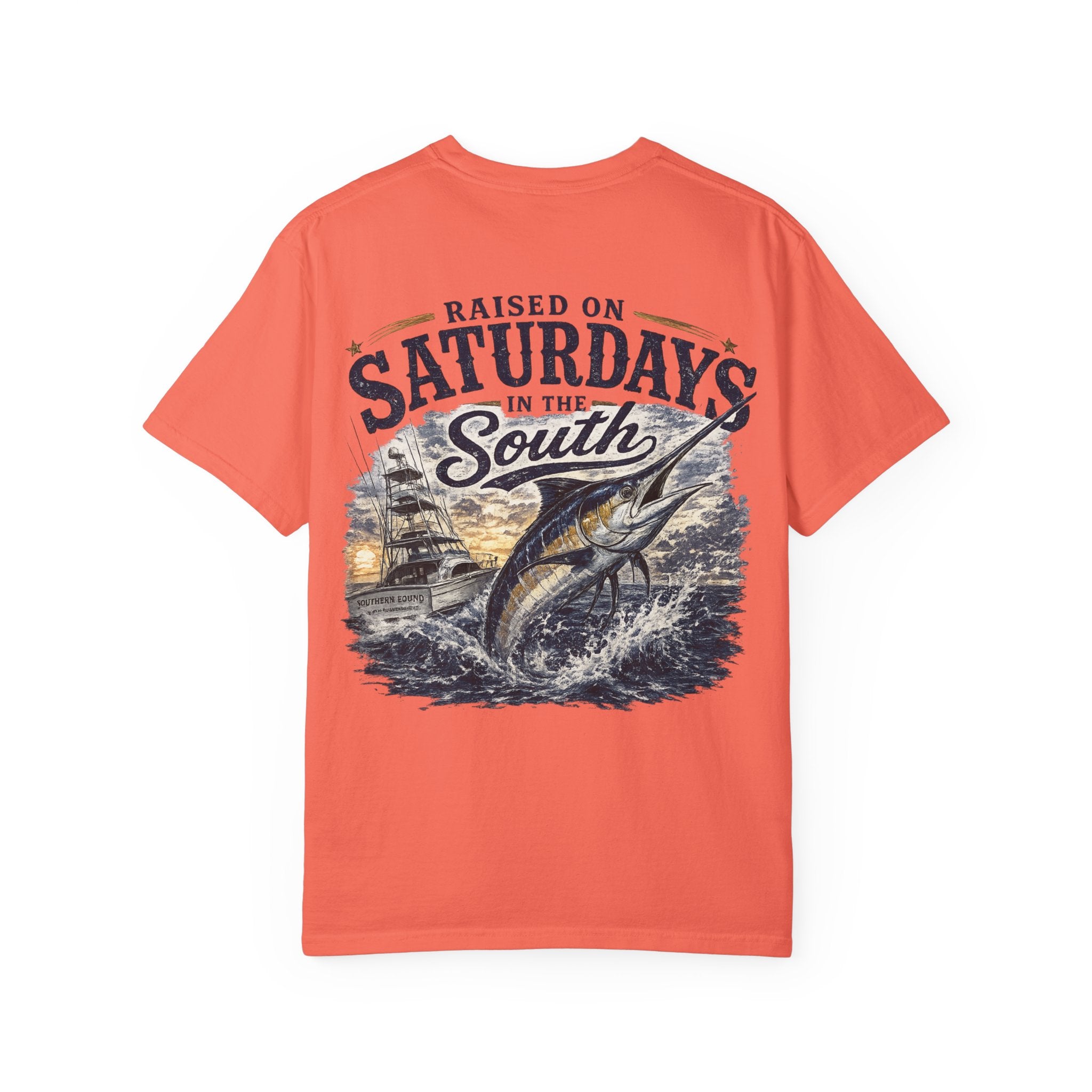 Raised On Saturdays In The South T-Shirt-Deep Sea Saturdays