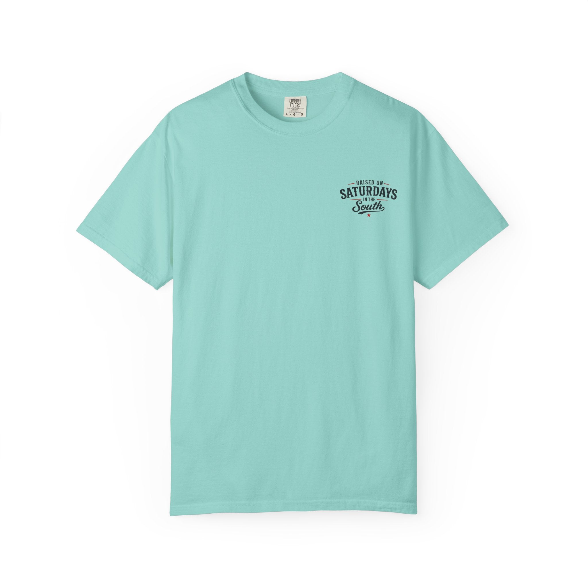 Raised On Saturdays In The South T‑Shirt — Good Riding Buddies Men's
