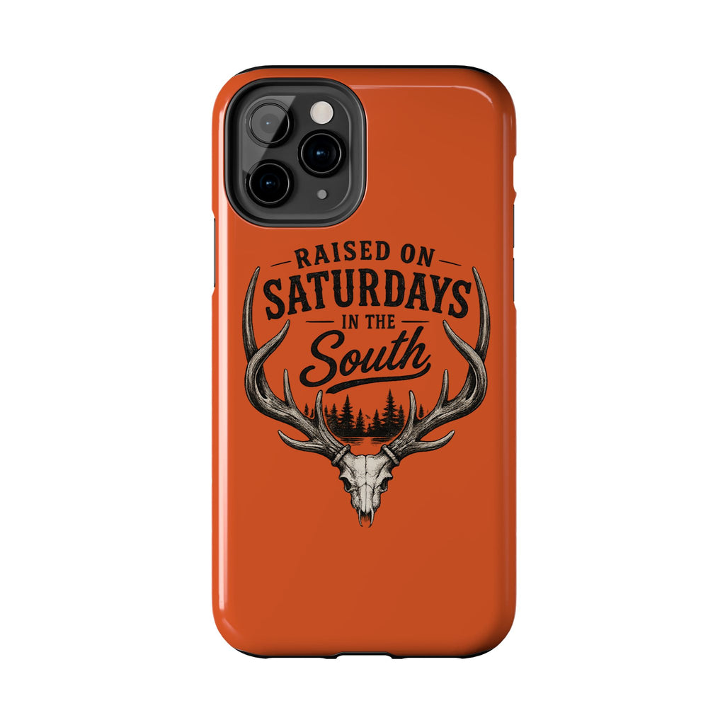 Raised On Saturdays In The South Phone Case-Spread Runs Deep In The Woods-(orange)