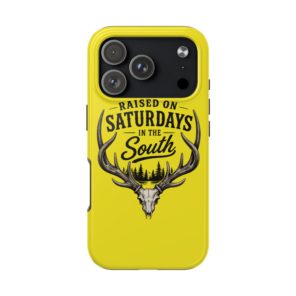 Raised On Saturdays In The South Phone Case-Spread Runs Deep In The Woods-(yellow)