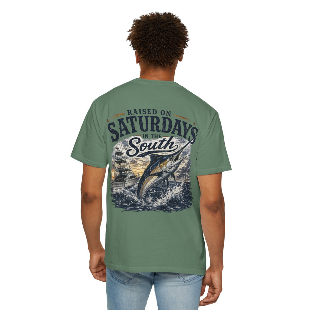 Raised On Saturdays In The South T-Shirt-Deep Sea Saturdays
