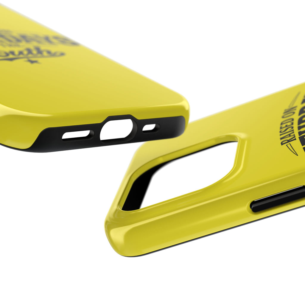 Raised On Saturdays In The South Phone Case-(yellow)
