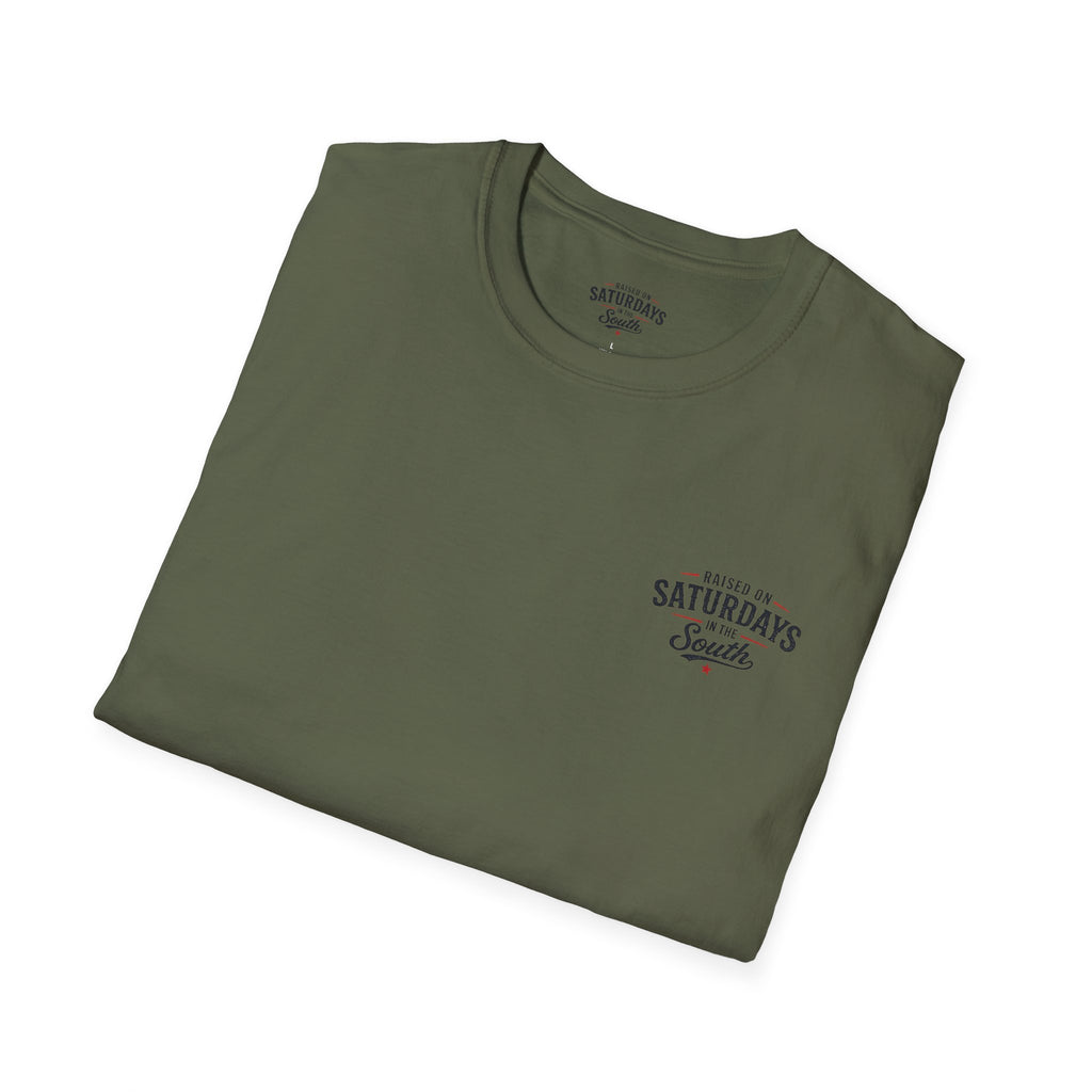 Raised On Saturdays In The South Vintage T-Shirt-Girl Dad Fishing Buddy-Father's Day Collection