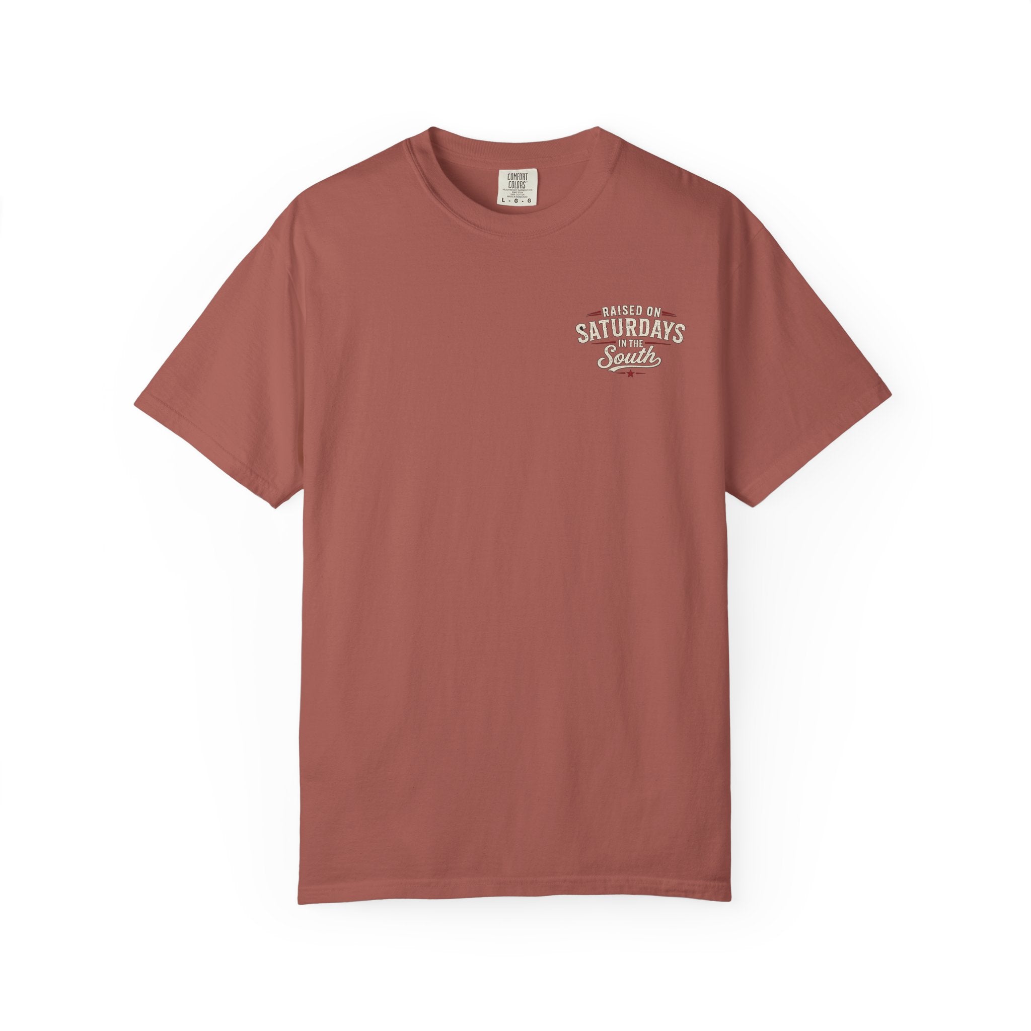 Raised On Saturdays In The South T-Shirt- Mud Park Saturdays