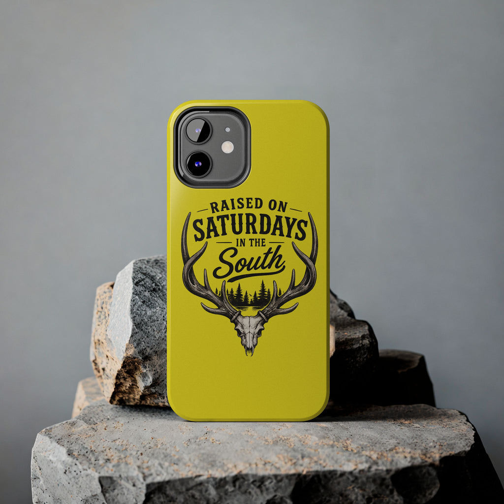 Raised On Saturdays In The South Phone Case-Spread Runs Deep In The Woods-(yellow)