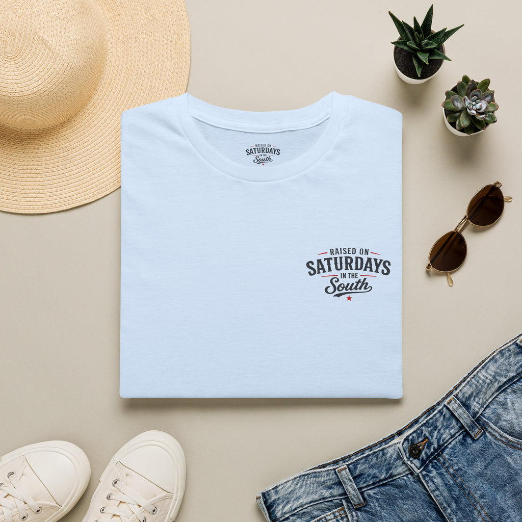 "Raised On Saturdays In The South" Vintage T-Shirt-Saturdays Are Made For Fishin