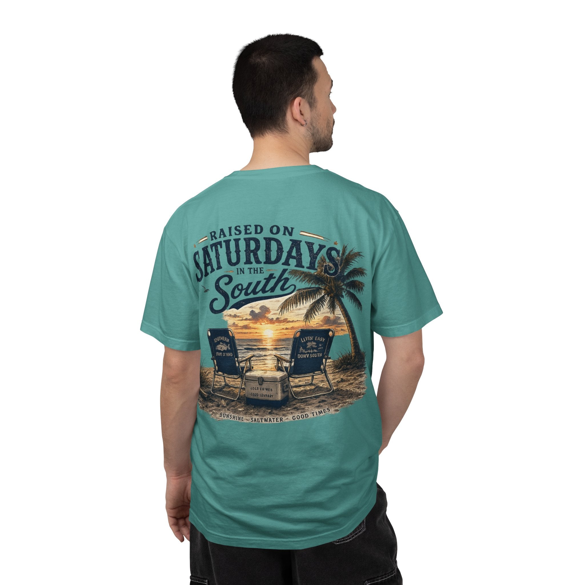 Raised On Saturdays In The South T-Shirt — Beachin It On Summer Saturdays