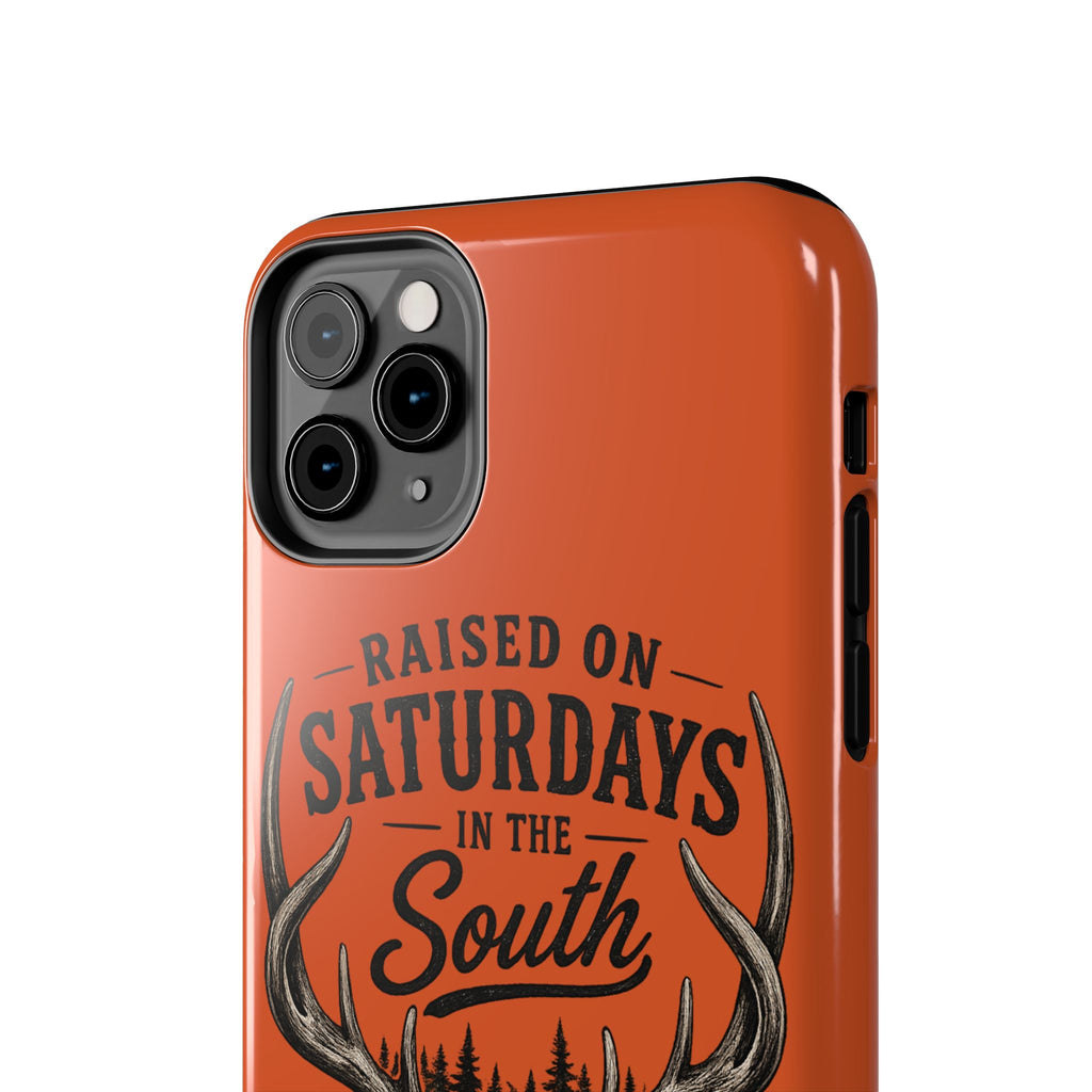 Raised On Saturdays In The South Phone Case-Spread Runs Deep In The Woods-(orange)