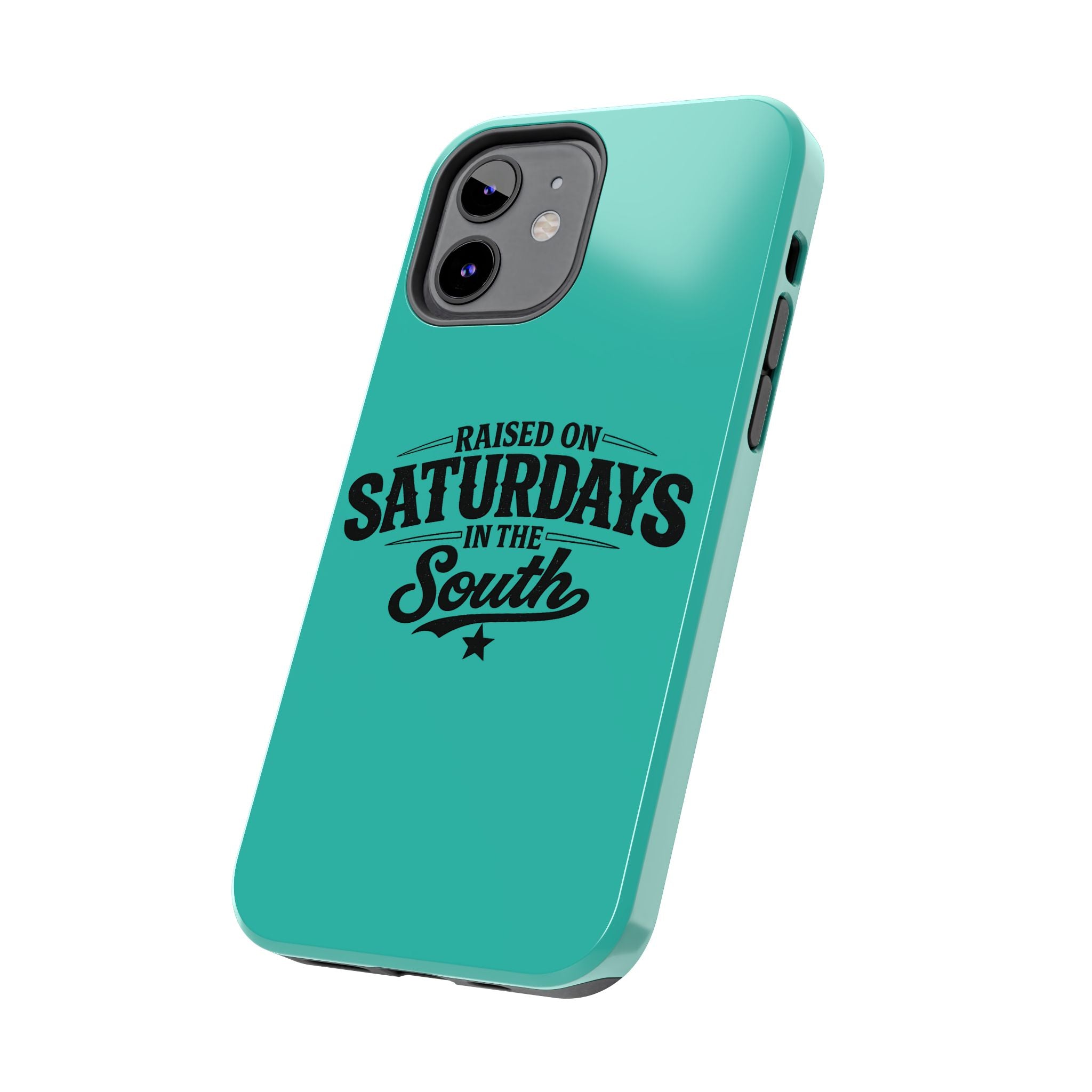 Raised On Saturdays In The South Phone Case-(blue)