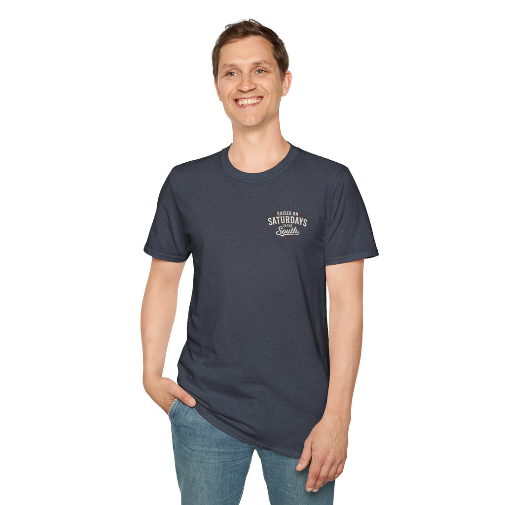 Raised On Saturdays In The South Vintage T-Shirt-Girl Dad Hunting Buddies