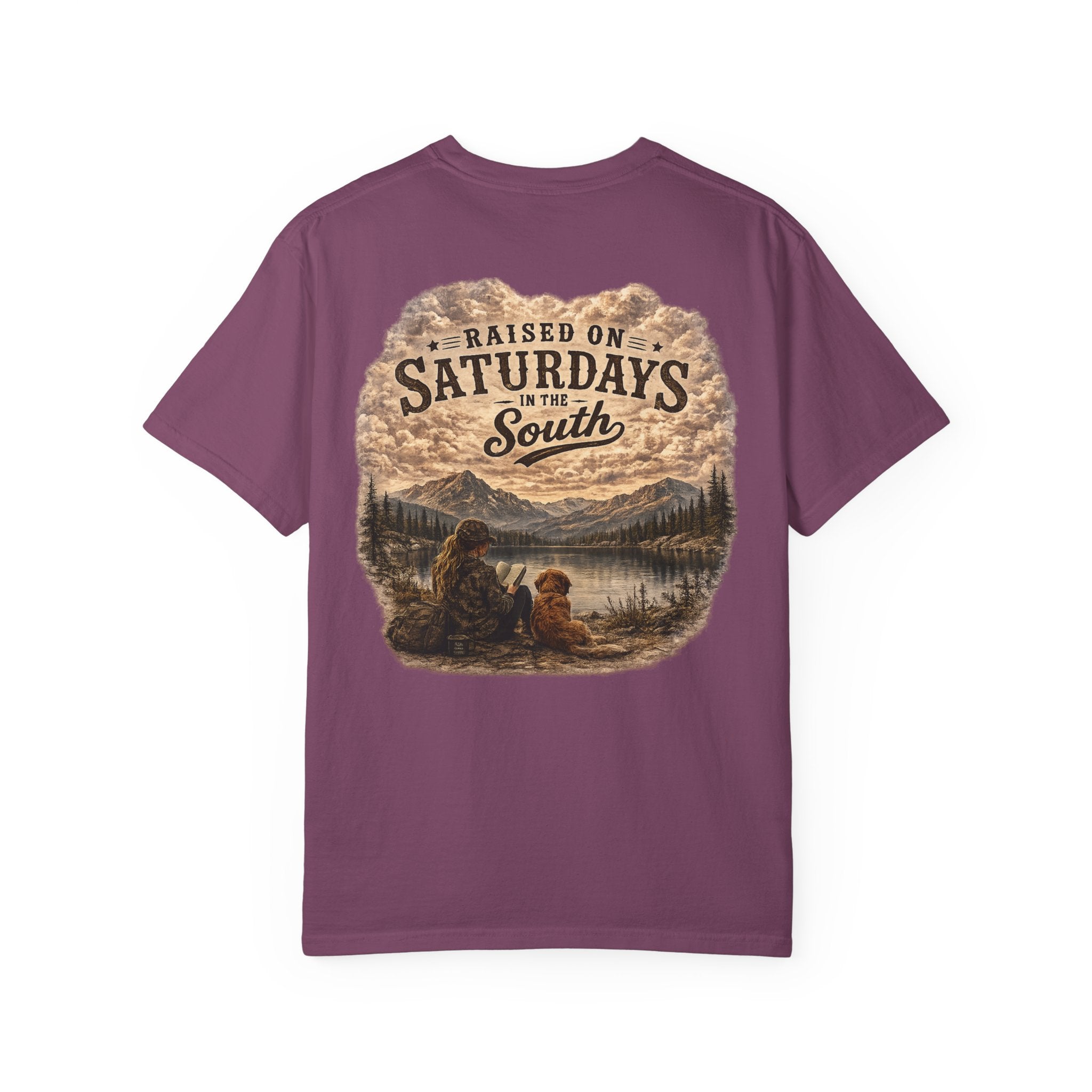 Raised On Saturdays In The South T-Shirt — Relaxing Saturday Morning In The Mountains