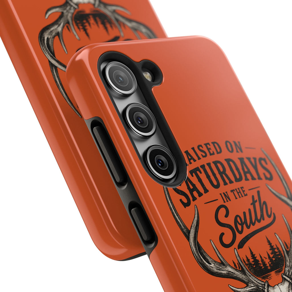 Raised On Saturdays In The South Phone Case-Spread Runs Deep In The Woods-(orange)