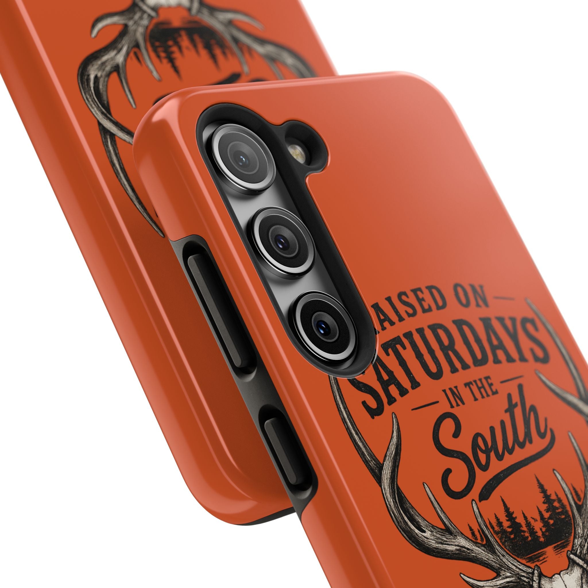 Raised On Saturdays In The South Phone Case-Spread Runs Deep In The Woods-(orange)