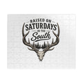 Raised On Saturdays In The South jigsaw puzzle-(white)