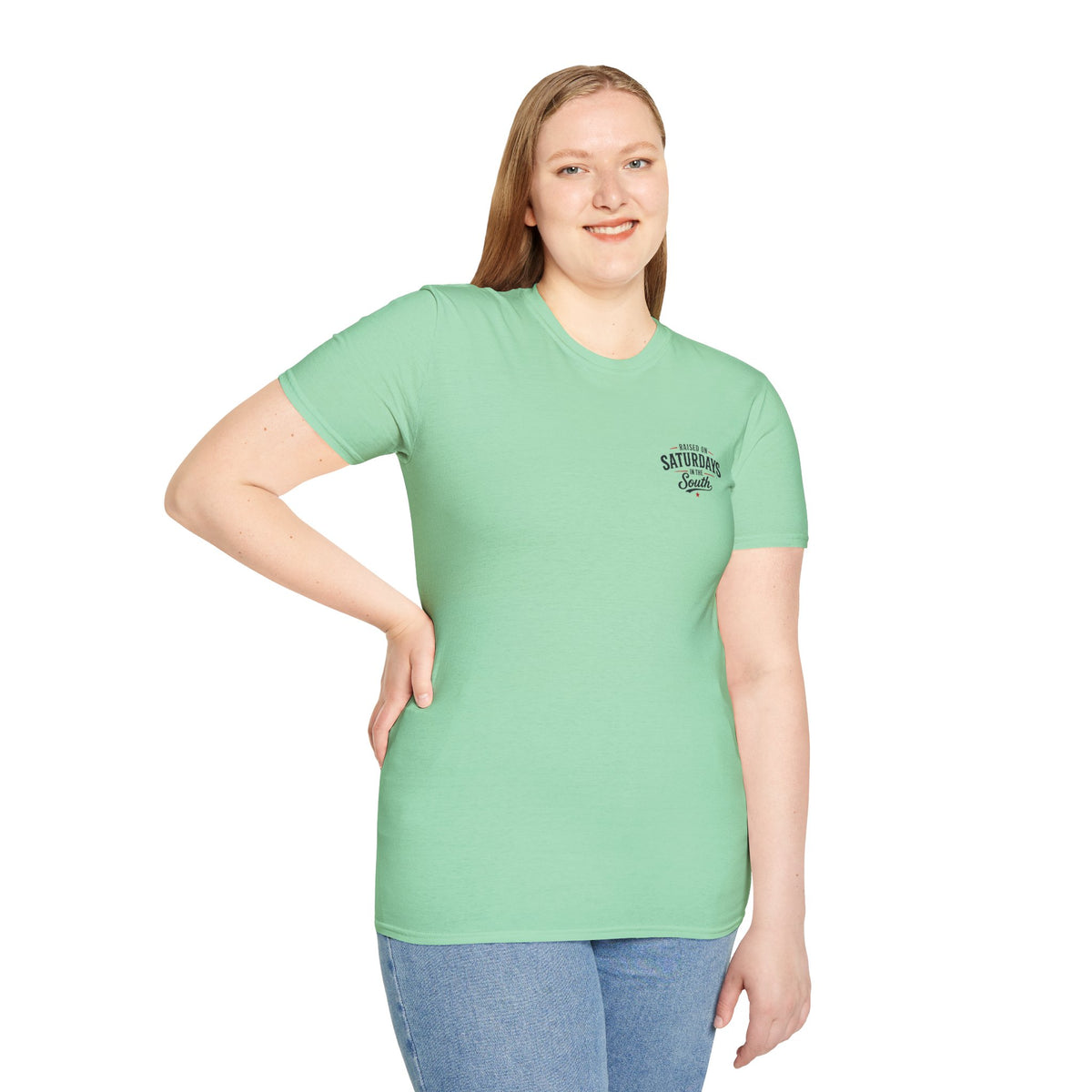 "Raised On Saturdays In The South" Vintage T-Shirt-Saturdays Are Made For Fishin