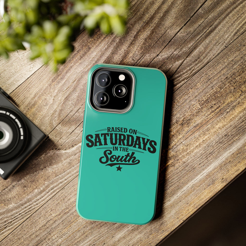 Raised On Saturdays In The South Phone Case-(blue)