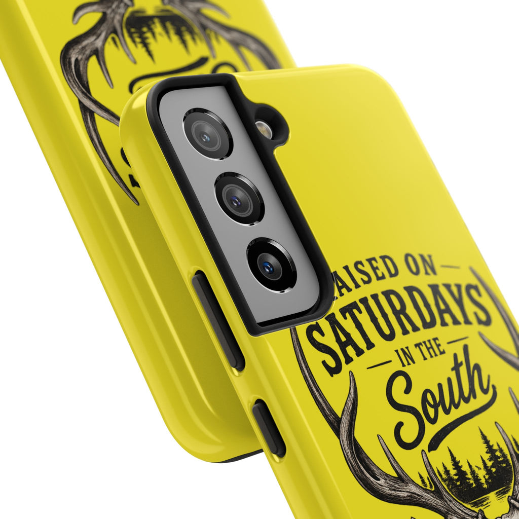 Raised On Saturdays In The South Phone Case-Spread Runs Deep In The Woods-(yellow)