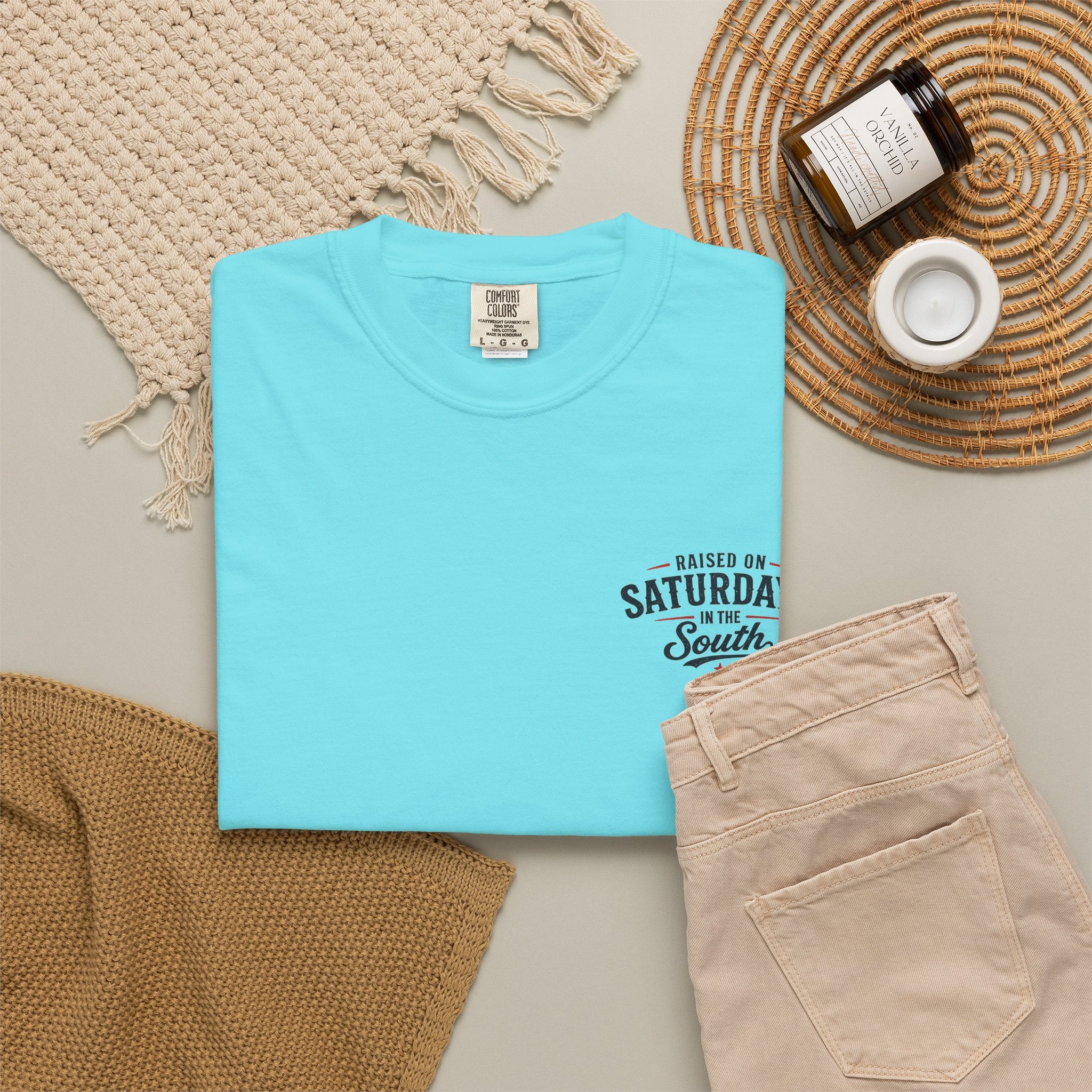 Raised On Saturdays In The South T-Shirt-Deep Sea Saturdays