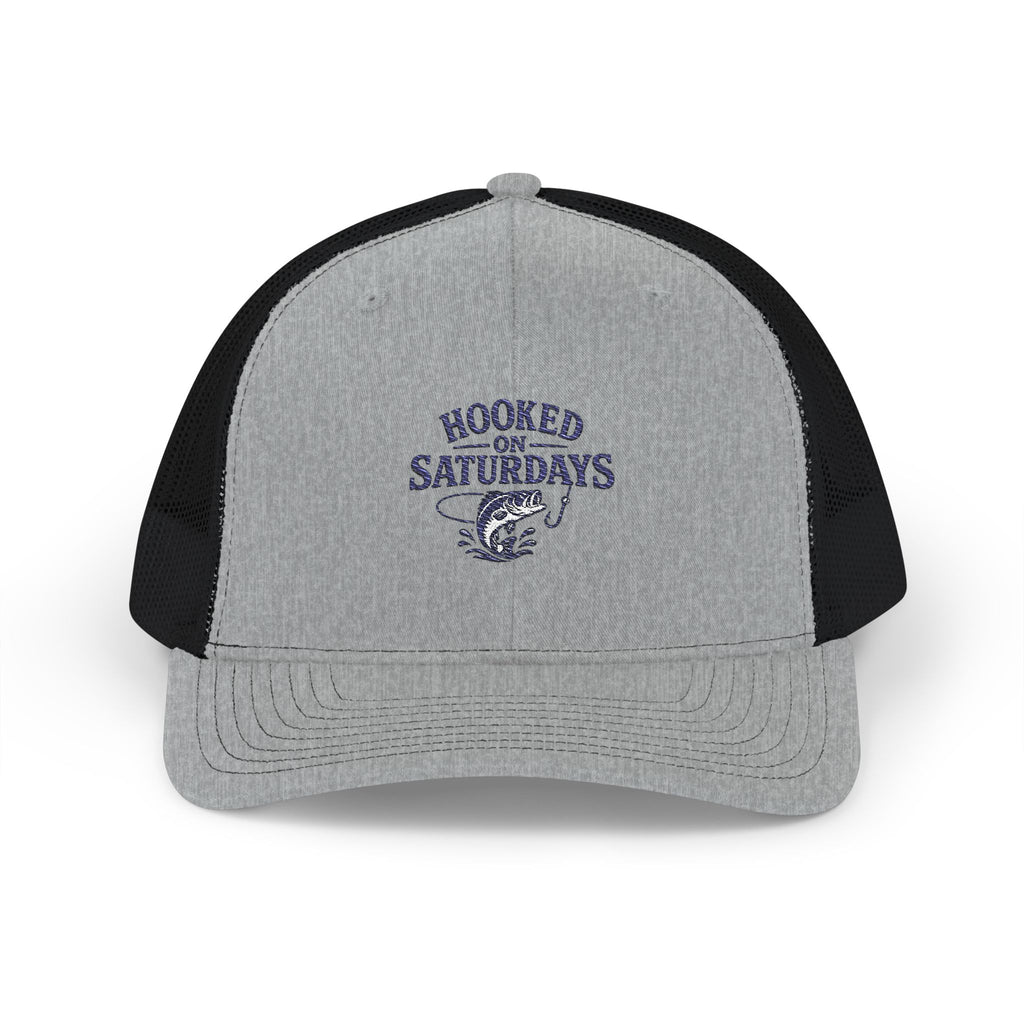 Trucker Cap Snapback — "Hooked on Saturdays" Fishing hat