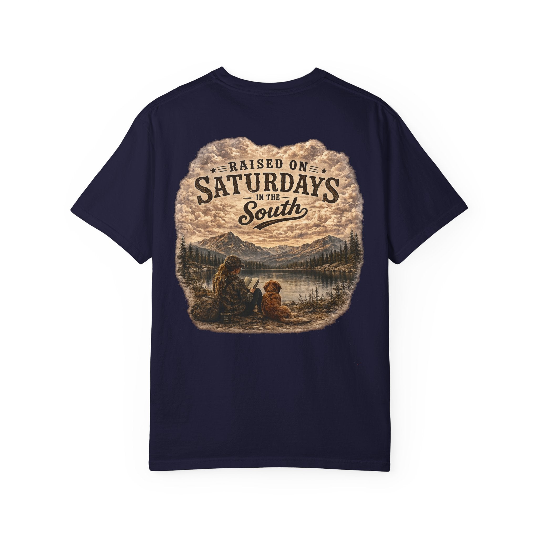 Raised On Saturdays In The South T-Shirt — Relaxing Saturday Morning In The Mountains