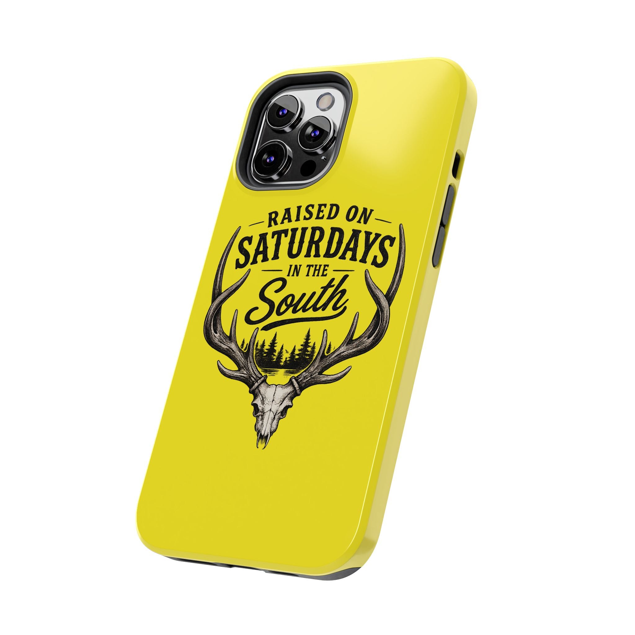 Raised On Saturdays In The South Phone Case-Spread Runs Deep In The Woods-(yellow)