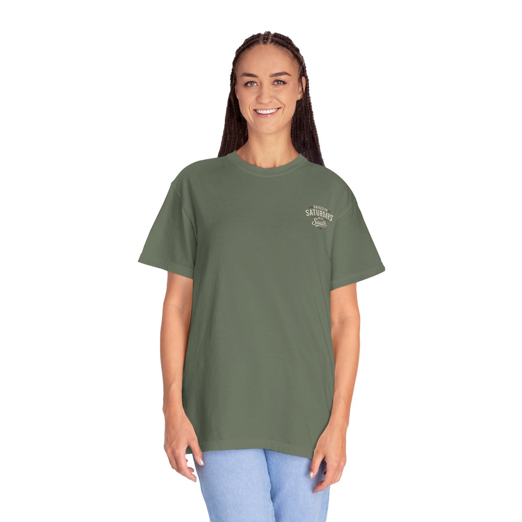 Raised On Saturdays In The South T-Shirt — Relaxing Saturday Morning In The Mountains