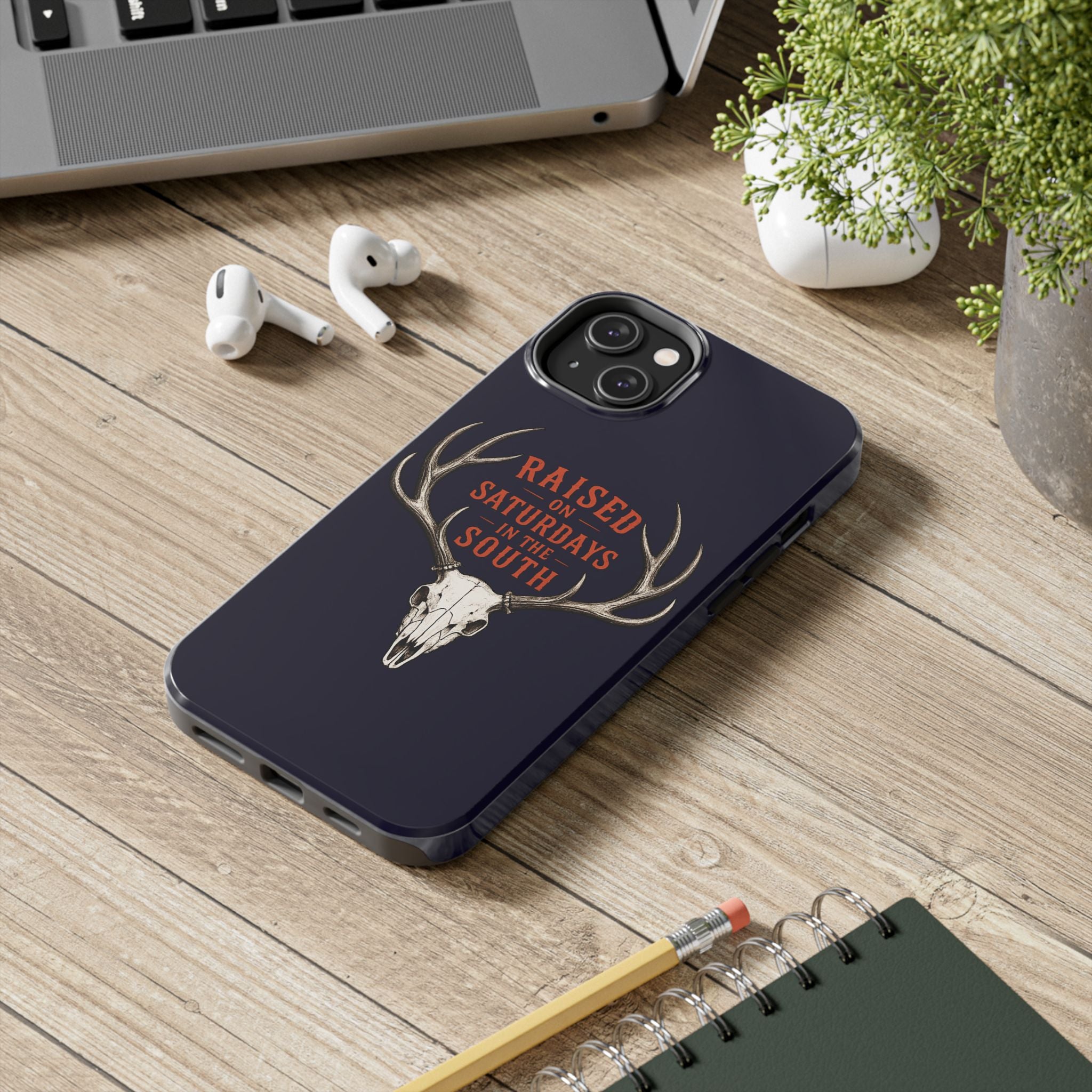 The Spreads Runs Deep In The Woods Phone Case-(blue)