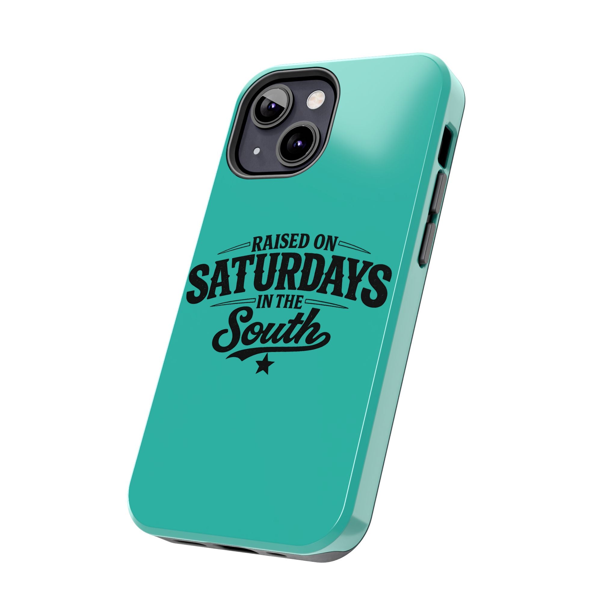 Raised On Saturdays In The South Phone Case-(blue)
