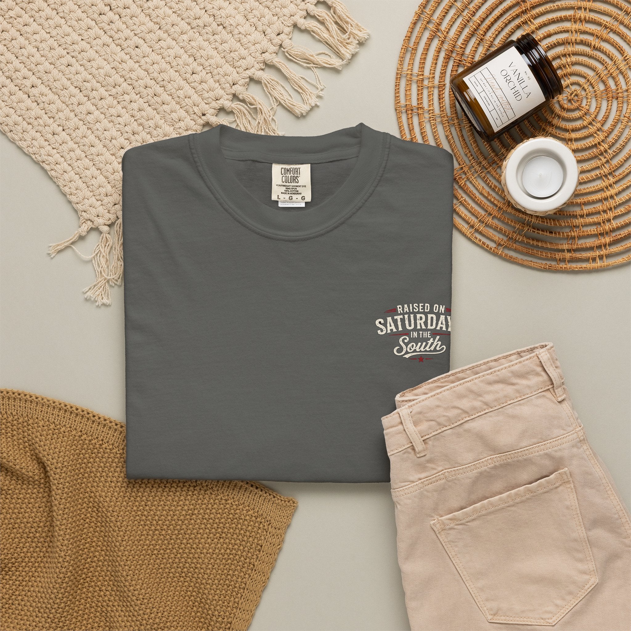 Raised On Saturdays In The South T‑Shirt — Good Riding Buddies Men's