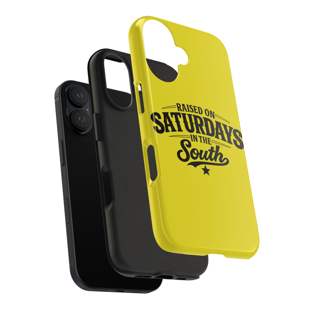 Raised On Saturdays In The South Phone Case-(yellow)